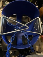 Heavy-Duty High Back Full Bucket Toddler Swing Seat with Coated Swing Chains