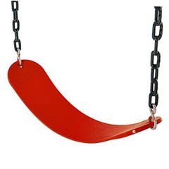 Jack & June Belt Playset Swing with 80” Chains Made for 5’ and 6’ Deck Red