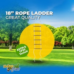 SWING SET STUFF 18″ ROPE LADDER climb fort wood children accessory outdoor 0114