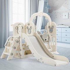 5 in 1 Toddler Slide & Swing Set Kids Climber Indoor Outdoor Activity Playground