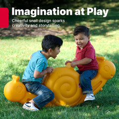 Step2 Seesaw Snail Kids Teeter Totter, Indoor/Outdoor Rocking Rider Toy, Fits 2