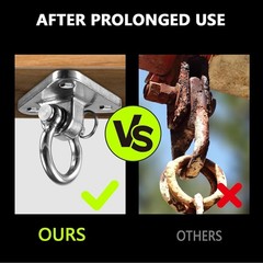 Stainless Steel Heavy Duty Swing Hanger with Smooth Swing Bearings 180° Ceili…