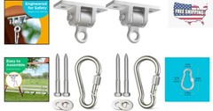 Durable Indoor/Outdoor Swing Hangers – Locking Snap Hooks for Safety – 300lb