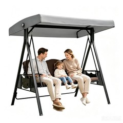 Swing Canopy Replacement Cover, 3 Seat Waterproof Outdoor Swing Covers for Ou…