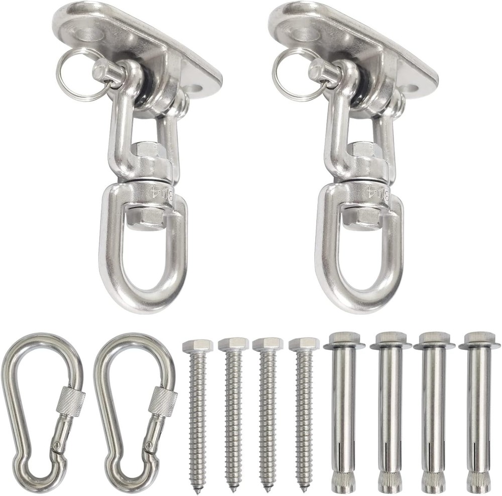 2 Pack 360-Rotate Swing Hanger Set Ceiling Swing Mount, 1500lb Capacity