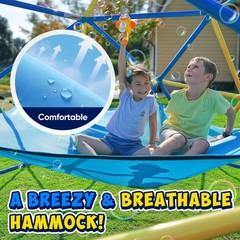 Zupapa 6FT Climbing Dome for Kids 3-8, 750LBS Anti-Rust Metal Jungle Gym, Blue