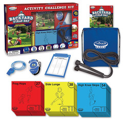 Thin Air Brands Backyard Field Day Obstacle Course Game With 27 Double-sided Foa