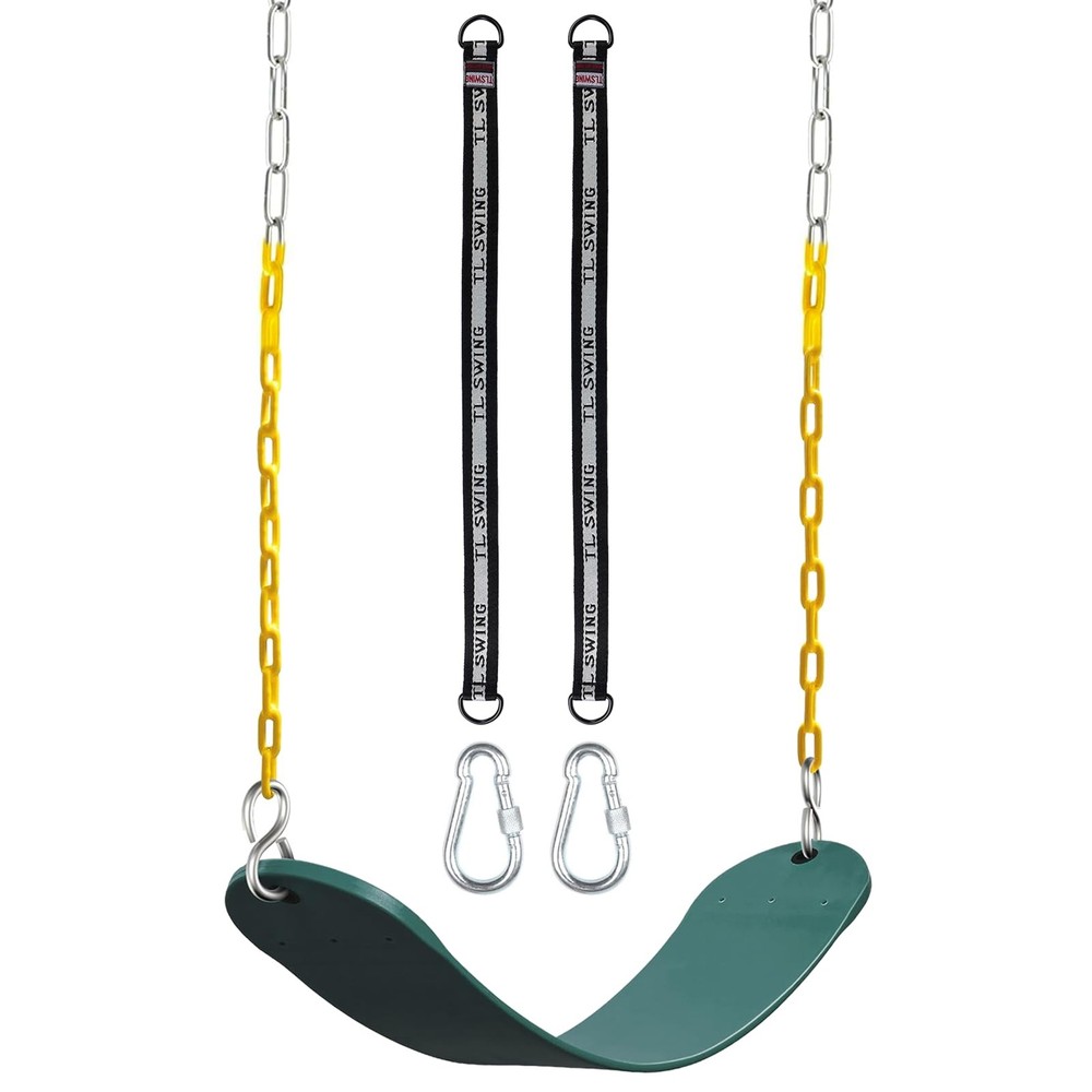 Swing Seat Kits – Heavy Duty Coated Chains for Kids Adults, Supporting 330 lb…