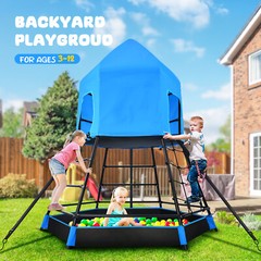 Outdoor Dome Climber Playground Climbing Tent Sandbox Kids Playset Max 200lbs