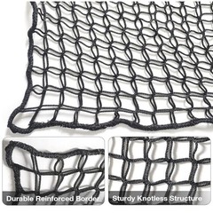 Jalunth Kids Playground Play Safety Net – Climbing Cargo Net (6.5′ X 9.8′)