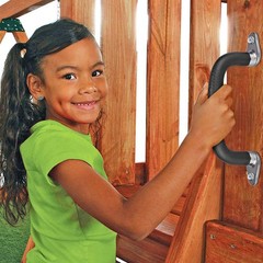 SELEWARE Black Playground Safety Handles, Non-Slip Kids (2 Pack)