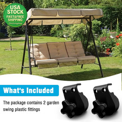Garden Swing Plastic Fittings Canopy Attachment 20-23Mm Frame 2 Pcs Durable