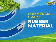 SWING SET STUFF COMMERCIAL RUBBER BELT SEAT BLUE playground fort outside 0124