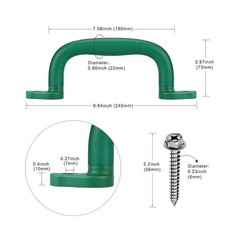 SELEWARE Green Playground Safety Grab Handles, Non-Slip Plastic Kid… Fast Ship
