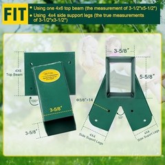 Heavy Duty A-Frame Swing Set Bracket with Mounting Hardware – Indoor/Outdoor Use