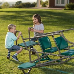 Lifetime Ace Flyer 90135 Earth Tone Airplane Teeter Totter Double Play Seesaw