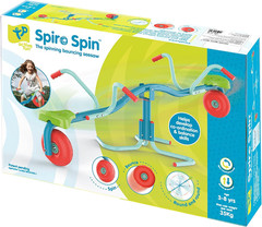 Toys Spiro Spin Teeter Totter – Bounces and Spins 360 Degrees, Blue/Green
