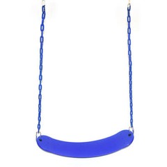 1 NEW BLUE Swing Set Seat Durable Vinyl Coated Chains 120lb Capacity Playground