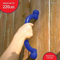 Playground Safety Handles, 2 Pack  Blue Grab Handle Bars for Jungle Gym