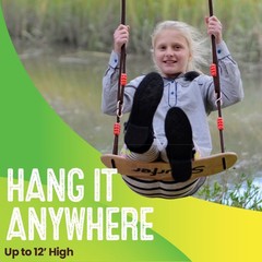 Premium Coated Maple Outdoor Swing, 150 lb Capacity, UV Rope – Ages 4+ Fast Ship