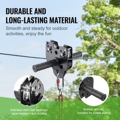 Uimoso 80 ft Zip Line Kit Trolley Slackers Zipline Up to 330 lb(Teens Only)