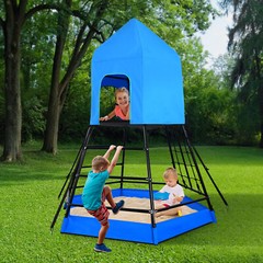 Outdoor Dome Climber Playground Climbing Tent Sandbox Kids Playset Max 200lbs