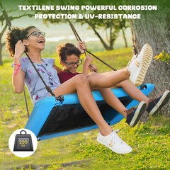 600lb Outdoor Kids Adult Swing Set Backyard with 3 Swings Heavy-Duty Metal Frame