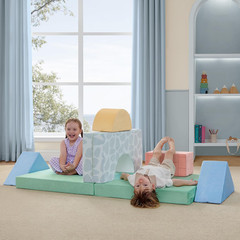 7-Piece Foam Fortress – Soft Climbing Toys, Baby Foam Climbing Blocks for Toddle