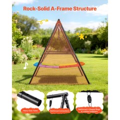 Uimoso Outdoor Swing Set with A-Frame Stand for Kids, 60 x 32 in, Backyard Use