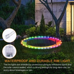 Outdoor Swings Lights, Remote Control Swing Rim Light for Saucer Tree Swing, …