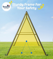 Swing Sets for Backyard, 440Lbs Heavy Duty A-Frame Metal Stand with 60″ Large Pl