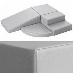 4-Piece PU Leather Baby Foam Climbing Blocks for Toddlers – Soft Play Climbin…
