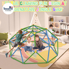 6FT Climbing Dome for Kids 3-8, Jungle Gym for Indoor and Outdoor, Geometric Dom