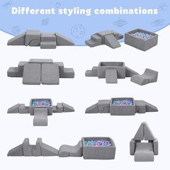 Soft Foam Climbing Blocks Toddlers Indoor Play Set Ball Pit Kids