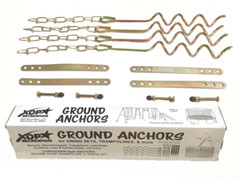 70113 Swing Set, Trampoline, & Patio Furniture Metal Ground Anchor Kit Hardwa…