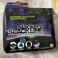 Slackers 50′ Slackline & Ratchet Wave Walker Kit Blue SLA465 NIB