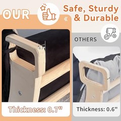 Kids Climber Arch Rocker with Cushion, Montessori Climber Climbing Toys | Arch