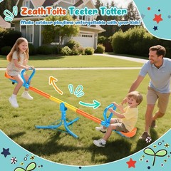 Seesaw -Teeter Totter for Kids Ages 3-8 -Toddler Seesaw with 360° Swivel-Sit …