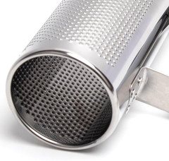 Metal Guiro Stainless Steel Hand Percussion Musical Instruments with Scraper 8″