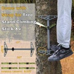 Climbing Sticks, Non-Slip Tree Step Tree Climbing Sticks for Hunting, Lightwe…