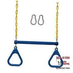 Swing Sets for Backyard, Monkey Bars & Swingset Accessories – Set Blue
