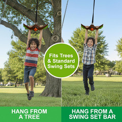 Ninja Twister Swing Spins Set – 360° Twist Spin Toy, Swing Set Accessories for B