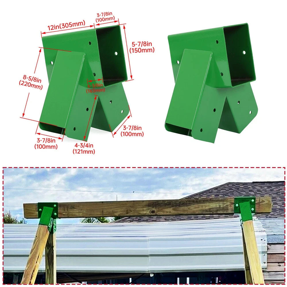 For Swing Set W/ All Hardware 12″ Pair Brand New 1-2-3 A-Frame 2 Brackets