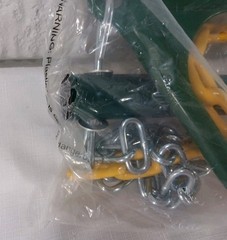 Eastern Jungle Gym Ring and Trapeze Bar Combo Large 20″ Wide Bar Green & Yellow