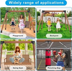 Swing Set Brackets, Heavy-Duty A-Frame Set Hardware, with 2 A-Frame Swing Bracke