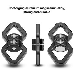 , Black Swing Swivel, 30 KN Safest Rotational Device Hanging Accessory