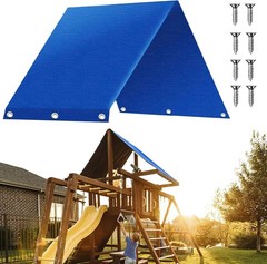 Playground Roof Canopy Sunshade Waterproof Trap Cover Kids Outdoor Sunproof BLUE