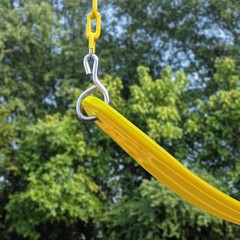 04-0002-Y/Y Deluxe Swing Belt with Coated Chains – Yellow