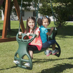 Dual-Ride Glider Swing
