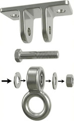 Swing Sets Brackets Heavy Duty – 2 A-Frame End Swing Set Brackets and 4 Swing Ha